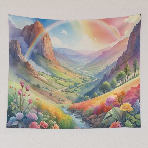 Item preview, Watercolor Rainbow Valley designed and sold by JamieRainbow.