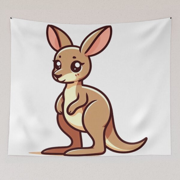 Item preview, Adorable Kangaroo Illustration | Animal, Summer designed and sold by QShore.