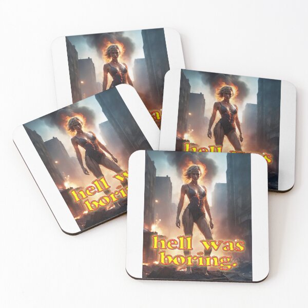 Item preview, Hell Was Boring; Sci Fi; designed and sold by StickerApe.
