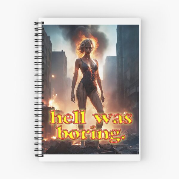 Item preview, Hell Was Boring; Sci Fi; designed and sold by StickerApe.