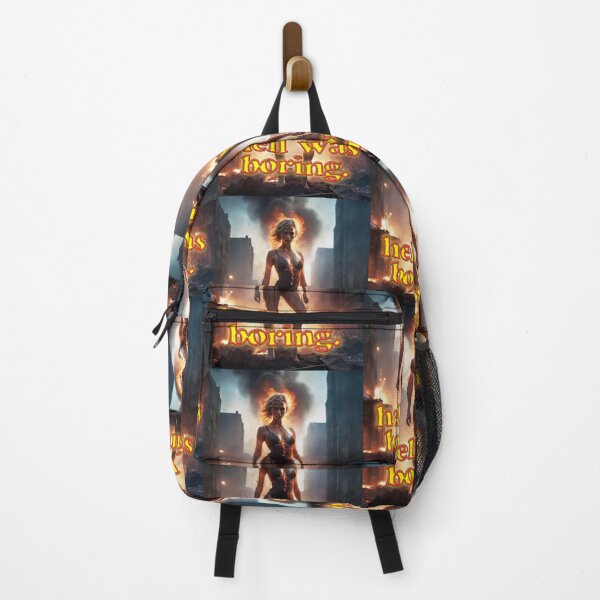 Item preview, Hell Was Boring; Sci Fi; designed and sold by StickerApe.