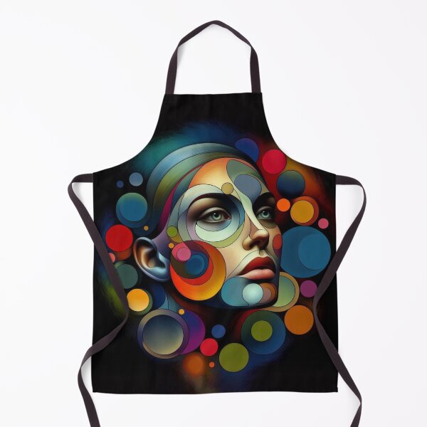 Item preview, Radiant Vision: Woman's Face with Colorful Circles designed and sold by TDKCustoms.