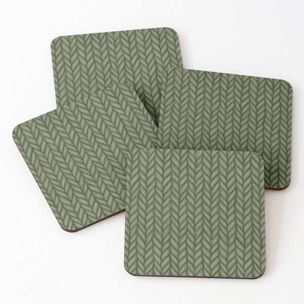 Item preview, Green Knit Pattern Drawing designed and sold by Unhinged Heather.