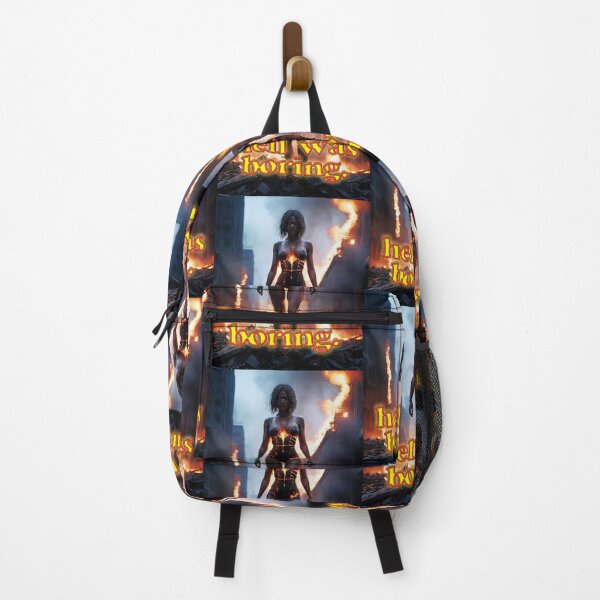 Item preview, Hell Was Boring; Sci Fi; designed and sold by StickerApe.