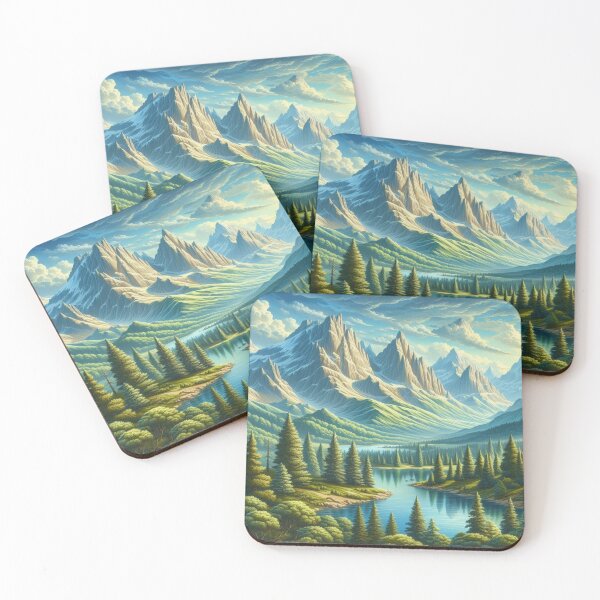 Item preview, Mountain Serenity: Detailed Environmental Painting designed and sold by TDKCustoms.