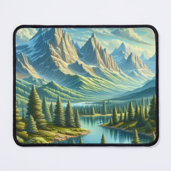 Item preview, Mountain Serenity: Detailed Environmental Painting designed and sold by TDKCustoms.