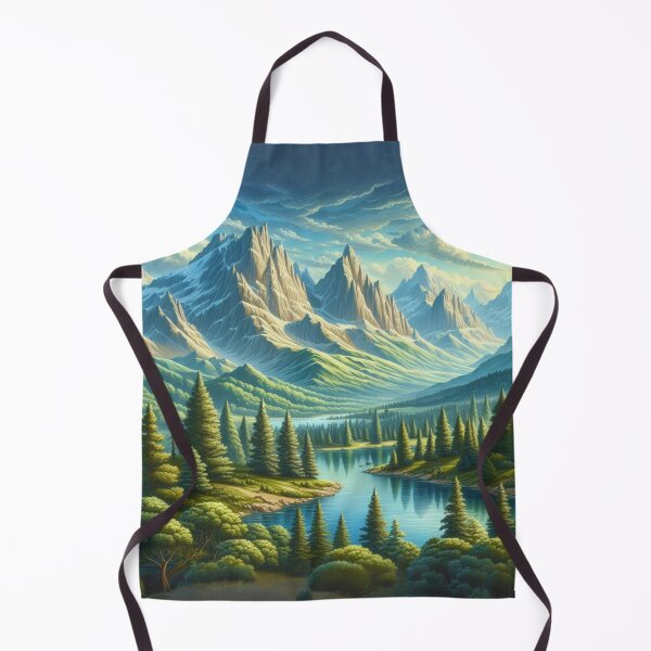 Item preview, Mountain Serenity: Detailed Environmental Painting designed and sold by TDKCustoms.