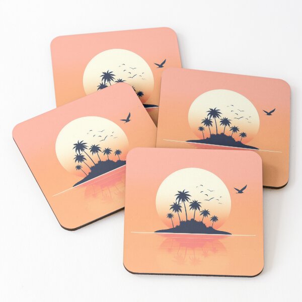 Item preview, Sunset Illustration | Summer, Beach designed and sold by QShore.