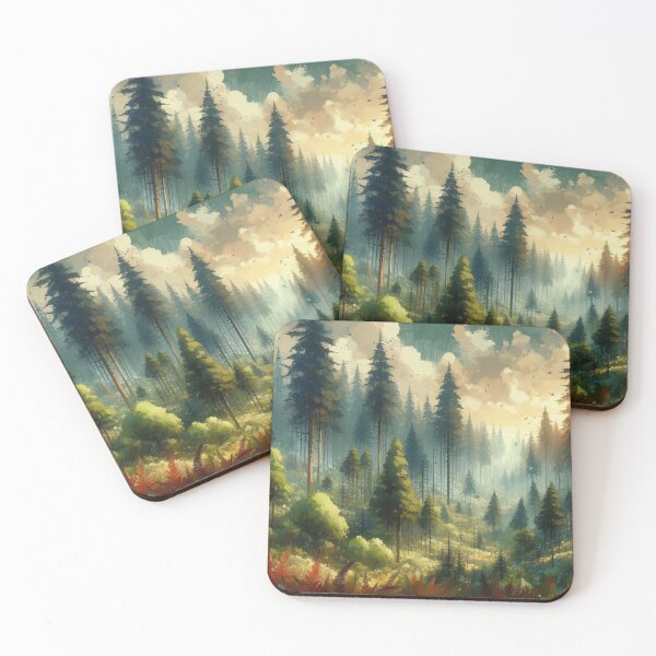 Item preview, Enchanted Canopy: Dynamic Forest Illustration designed and sold by TDKCustoms.