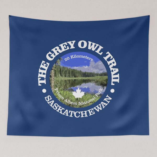 Item preview, Grey Owl Trail (rd) designed and sold by curranmorgan.