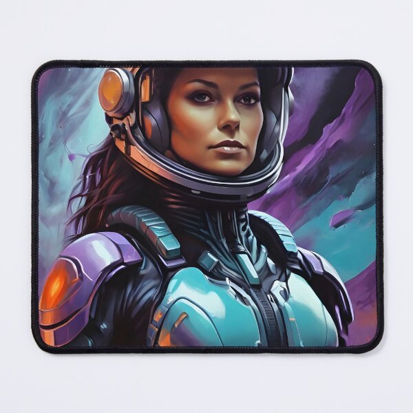 Item preview, Astro Girl 2 | Digital Print | Fine Art | Vintage Watercolor designed and sold by Rikko.