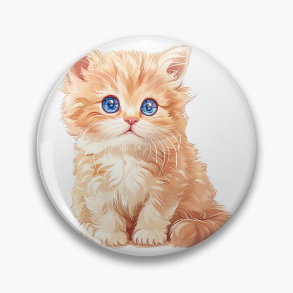 Item preview, Fluffy cat - sticker designed and sold by MakeToLive.