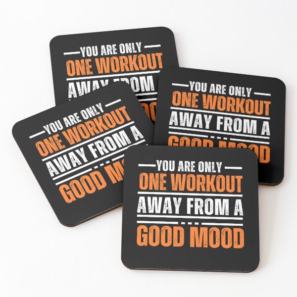 Item preview, You are only one workout away from a good mood Poster designed and sold by Evanka.