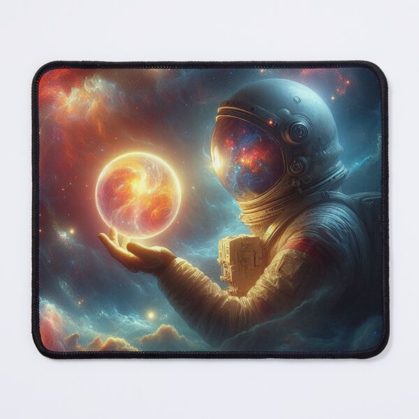 Item preview, Cosmic Voyager: Astronaut Holding a Celestial Gem designed and sold by TDKCustoms.