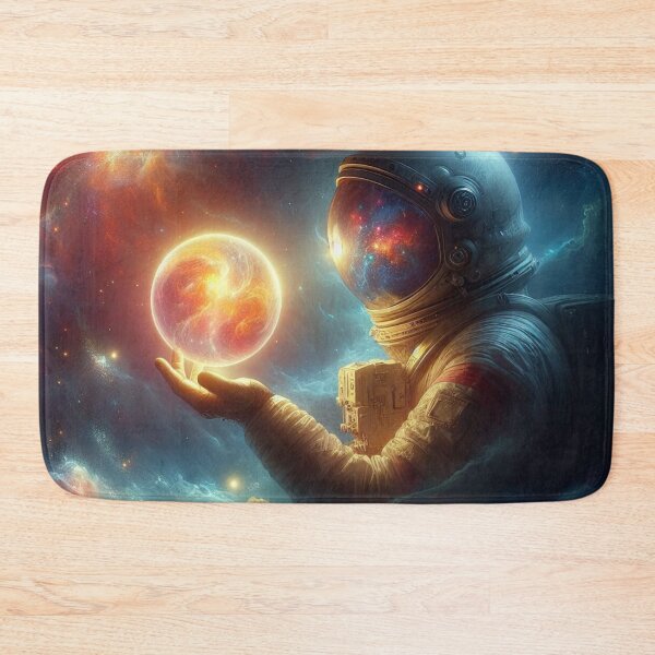 Item preview, Cosmic Voyager: Astronaut Holding a Celestial Gem designed and sold by TDKCustoms.