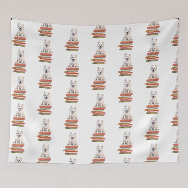 Item preview, American Eskimo And Books designed and sold by TheAnimalZ00.