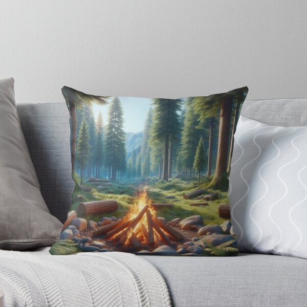 Item preview, Serenidad en el bosque: fogata en medio de un bosque exuberante designed and sold by TDKCustoms.