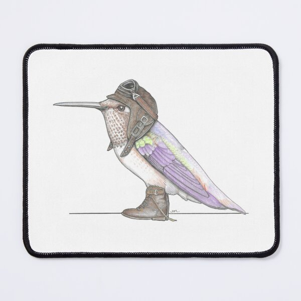 Item preview, Rufus Hummingbird in Vintage Flight Boots designed and sold by JimsBirds.