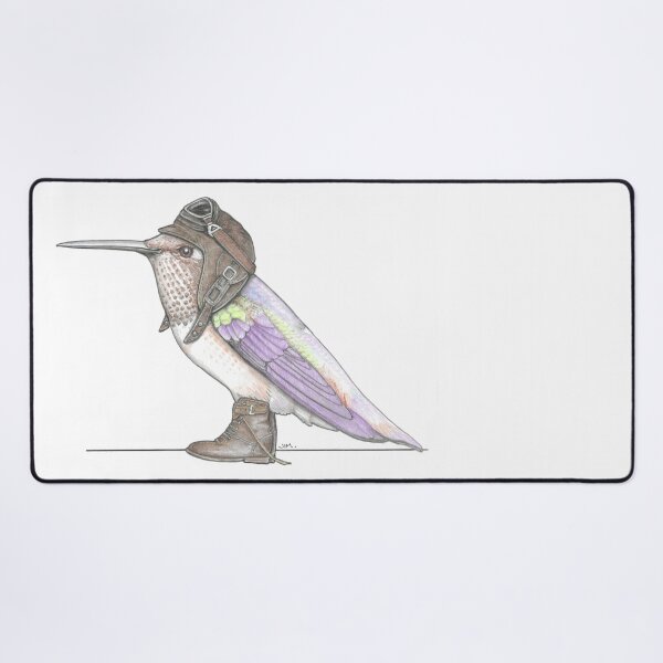 Item preview, Rufus Hummingbird in Vintage Flight Boots designed and sold by JimsBirds.