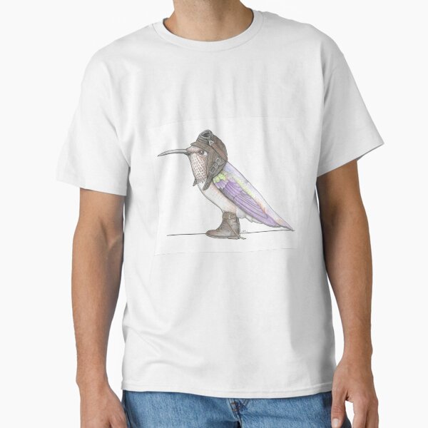 Rufus Hummingbird in Vintage Flight Boots Classic T-Shirt