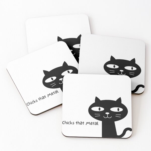 Item preview, Unit 713 Chicks That Metal Black Cat designed and sold by Unit713-Shop.
