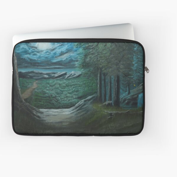 Original Oil Painting "Midnight Journey" Laptop Sleeve