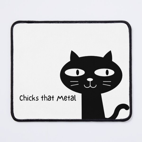 Item preview, Unit 713 Chicks That Metal Black Cat designed and sold by Unit713-Shop.