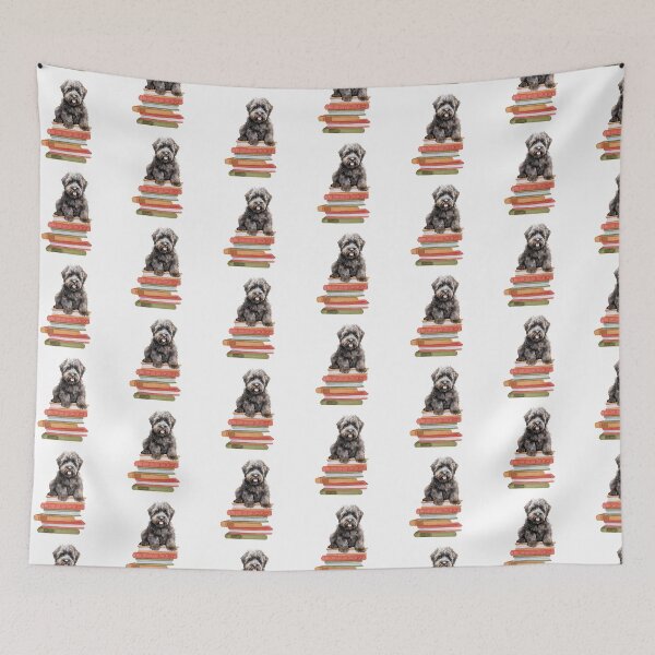 Item preview, Bouvier Des Flandres Puppy And Books designed and sold by TheAnimalZ00.