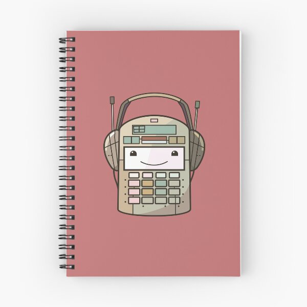 Item preview, Calculator with headphones representing math and music technology designed and sold by FWLKIT.