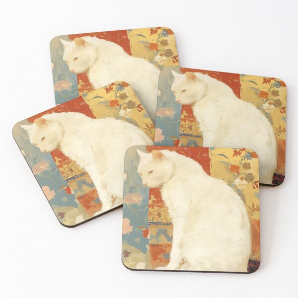 Item preview, White Cat Romantic Vintage designed and sold by trajeado14.