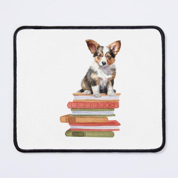 Item preview, Cardigan Welsh Corgi Puppy And Books designed and sold by TheAnimalZ00.