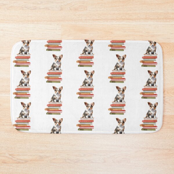Item preview, Cardigan Welsh Corgi Puppy And Books designed and sold by TheAnimalZ00.