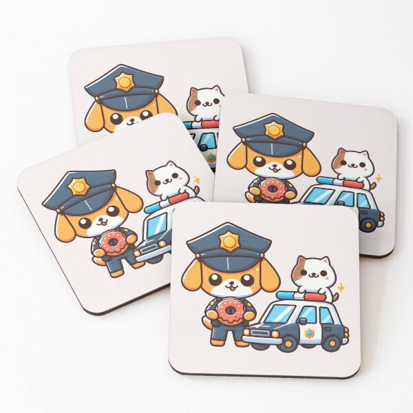 Item preview, Police Car Dog designed and sold by LemuellTrends.