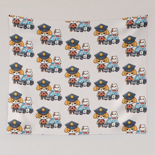 Item preview, Police Car Dog designed and sold by LemuellTrends.