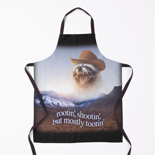 Item preview,  Rootin Shootin But Mostly Tootin Cowboy Raccoon Word Art designed and sold by BriaBatten.