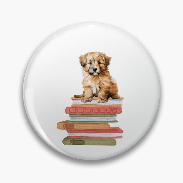 Item preview, Catalan Sheepdog Puppy And Books designed and sold by TheAnimalZ00.