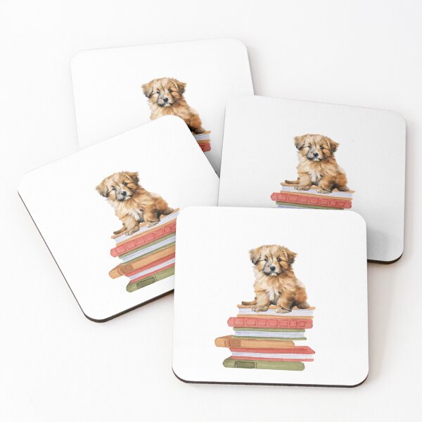 Item preview, Catalan Sheepdog Puppy And Books designed and sold by TheAnimalZ00.