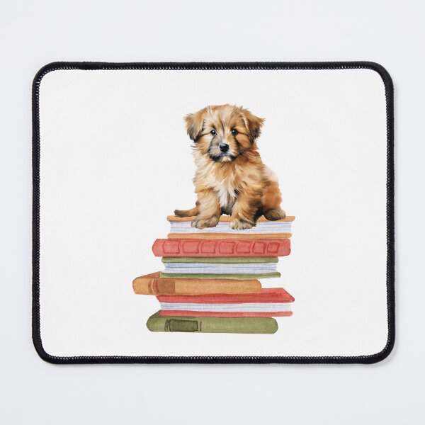 Item preview, Catalan Sheepdog Puppy And Books designed and sold by TheAnimalZ00.