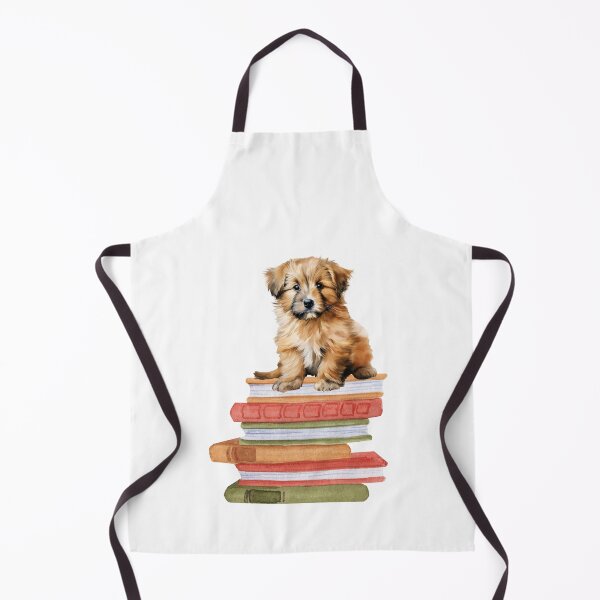 Item preview, Catalan Sheepdog Puppy And Books designed and sold by TheAnimalZ00.