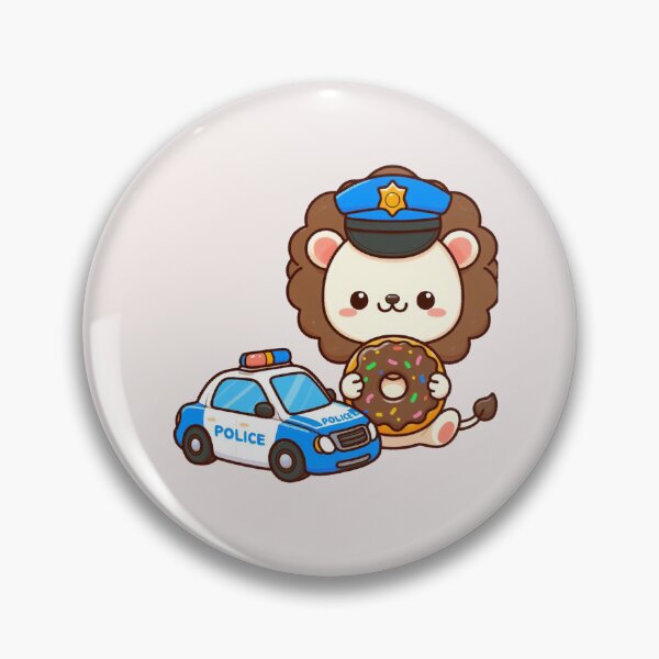 Item preview, Police Car Lion designed and sold by LemuellTrends.