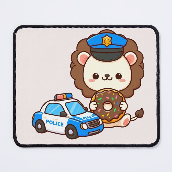 Item preview, Police Car Lion designed and sold by LemuellTrends.