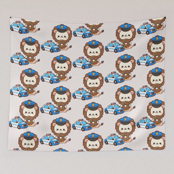 Item preview, Police Car Lion designed and sold by LemuellTrends.