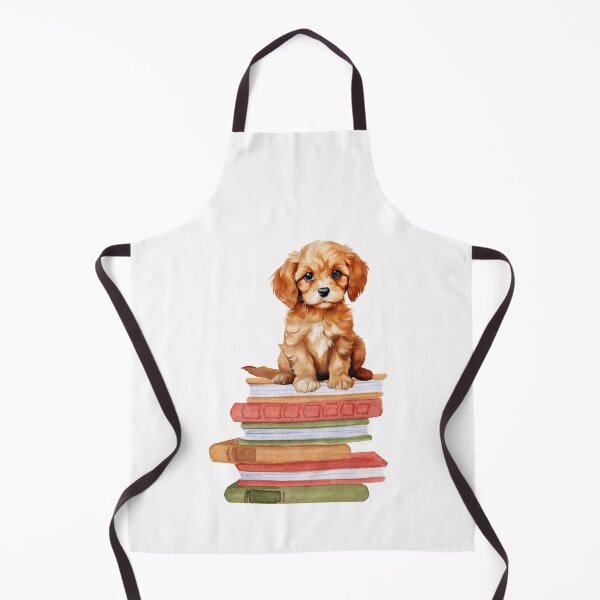 Item preview, Cavapoo Puppy And Books designed and sold by TheAnimalZ00.