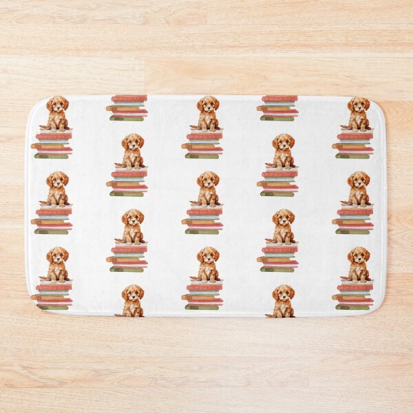 Item preview, Cavapoo Puppy And Books designed and sold by TheAnimalZ00.