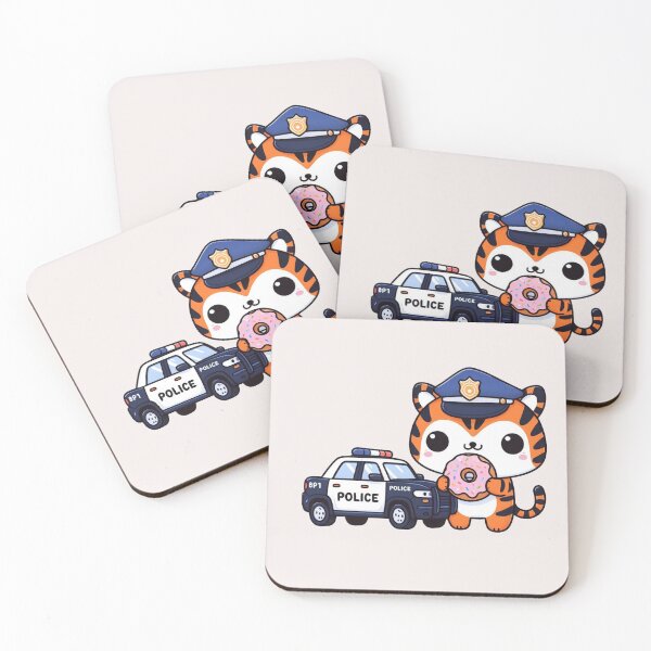 Item preview, Police Car Tiger designed and sold by LemuellTrends.