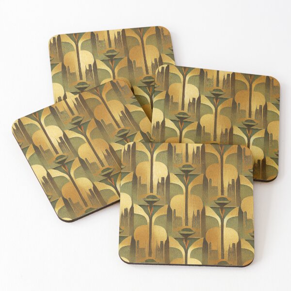 Item preview, Luxurious Earth Tone Colored Elegant Art Deco Pattern designed and sold by DEC02.