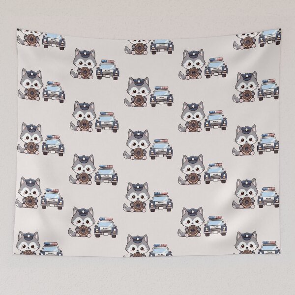 Item preview, Police Car Wolf designed and sold by LemuellTrends.