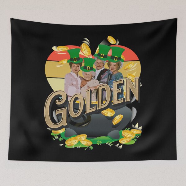 Item preview, Golden St Patricks Day Girls Retro Heart Funny Vintage St Pattys 80S Tv Sitcom Parody designed and sold by GabrielBrian.