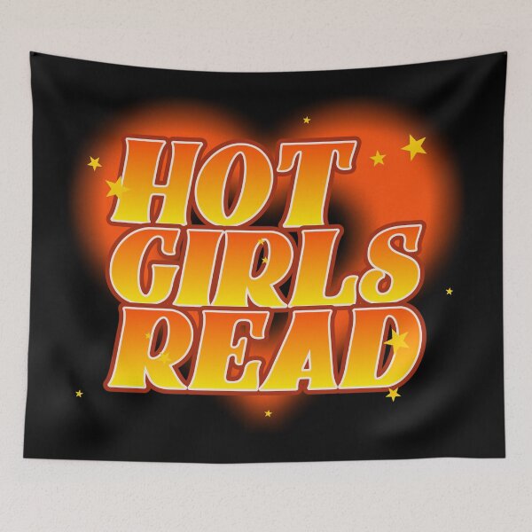 Item preview, Hot Girls Read  designed and sold by BookishLounge.