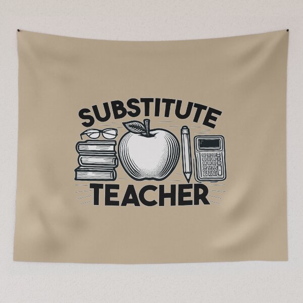 Item preview, Substitute Teacher - Vintage Apple For Preschool Teacher designed and sold by Daqomm.